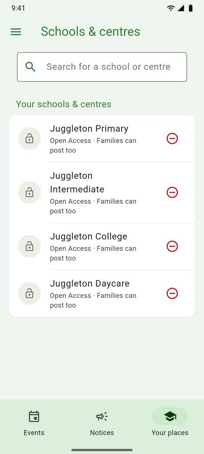 Your schools: a primary, an intermediate, a college and a daycare